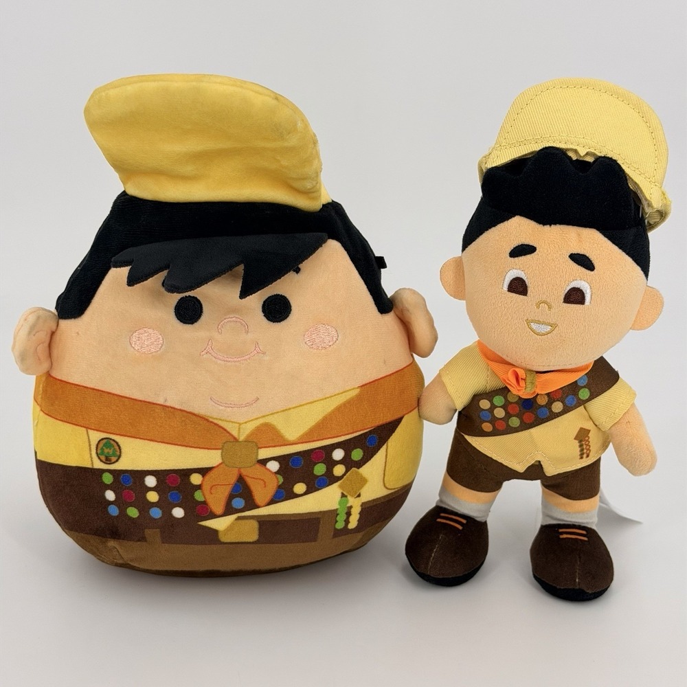 RARE Disney Parks NuiMOs Russell Plush Pixar Up Movie Poseable 7" Lot